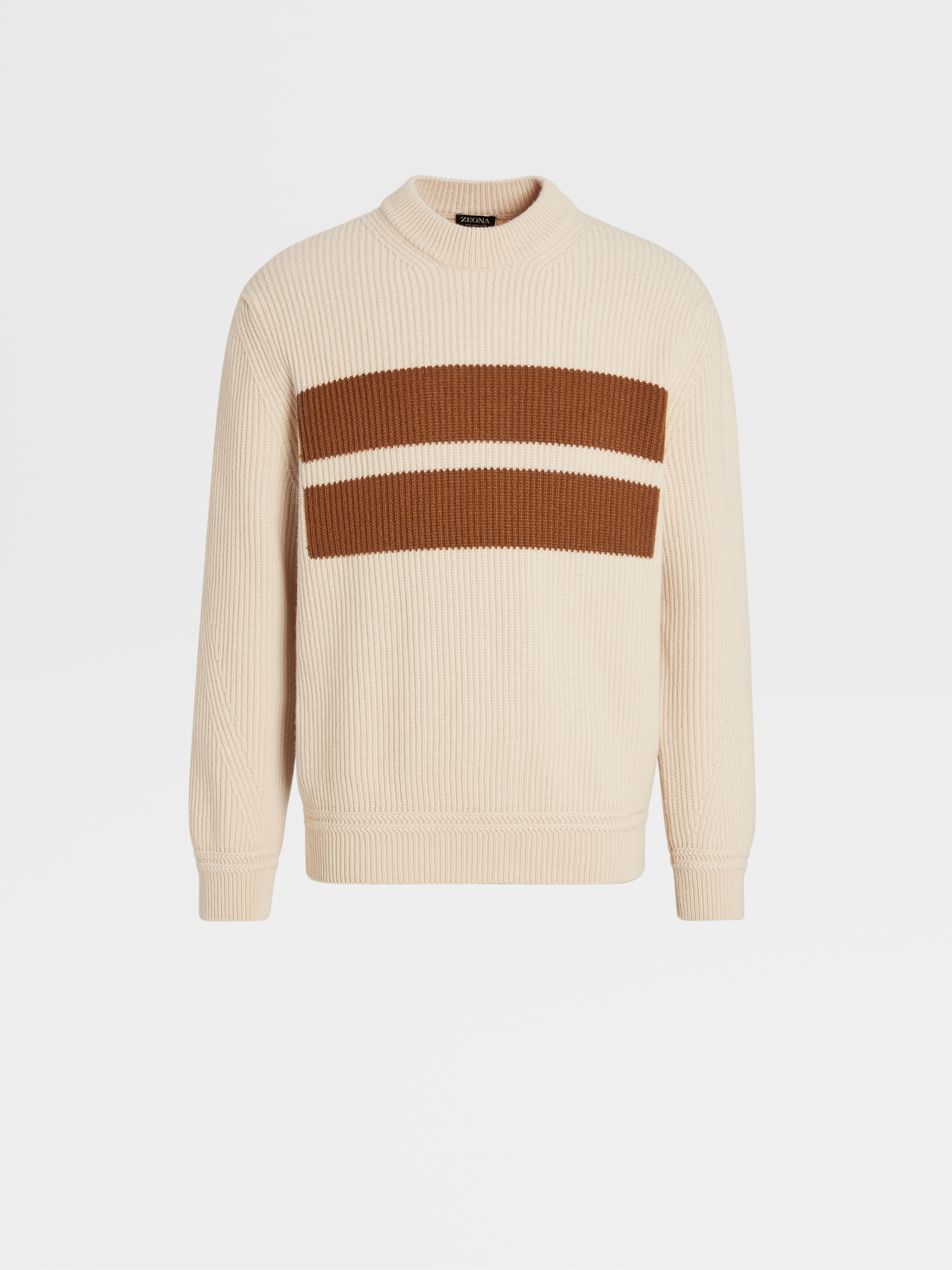 象牙色 Oasi Cashmere 圆领毛衣